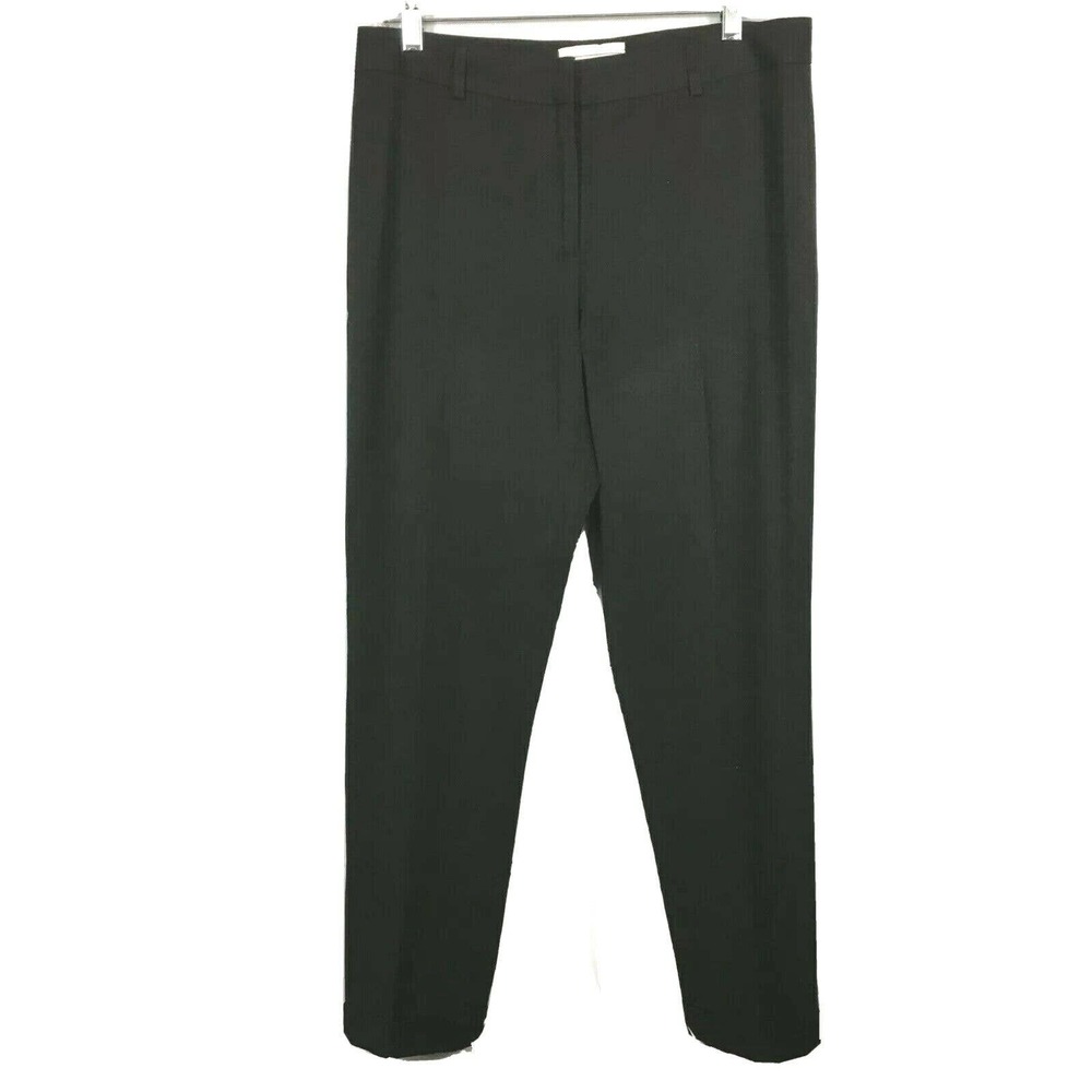 Elliott Lauren Pants Womens Sz 6  Classic Black Dress Trousers Wool Stretch Cuff